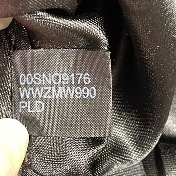 Black Rivet Wool Plaid Toggle Winter Coat in Black White Full Zip Sz M - Picture 13 of 13